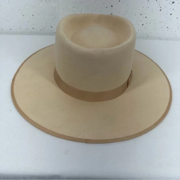 Lack of Color size XL 61cm Ivory Rancher Wool Fedora Hat - Picture 9 of 16